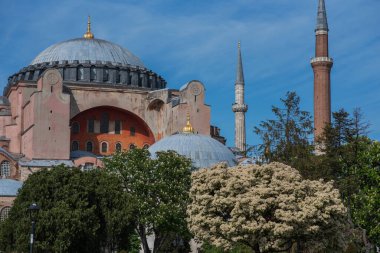 Mavi Cami, İstanbul, Türkiye. Bizans mimarisinin dünyaca ünlü anıtı.