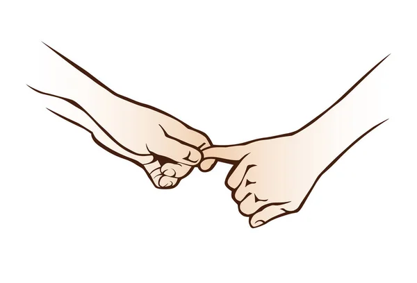 Hands Holding Drawing Hand Drawn Illustration — Wektor stockowy