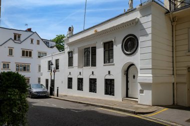 London - 06 16 2022: View of Mathaf Gallery Ltd in Rutland Gate clipart