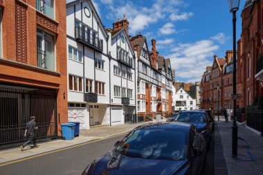 Londra - 06: 20 2022: Herbert Cres Manzarası Knightsbridge