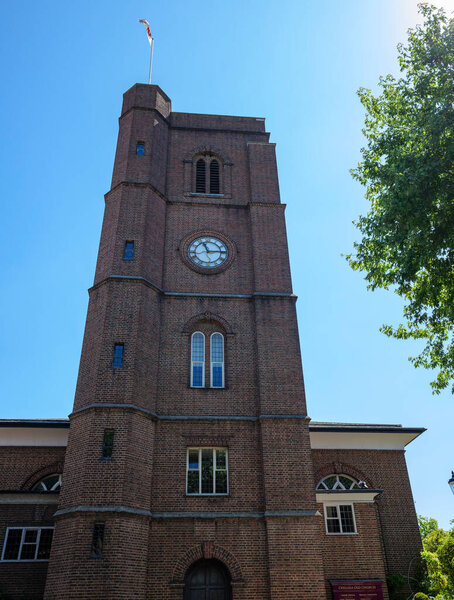 London - 06 22 2022: View of Chelsea Old Church