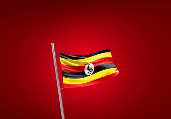 Uganda Flag Red — Stock Photo, Image