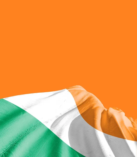Irlanda Bandiera Contro Arancione — Foto Stock