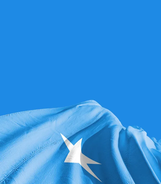 Szomália Lobogója Kék Ellen — Stock Fotó