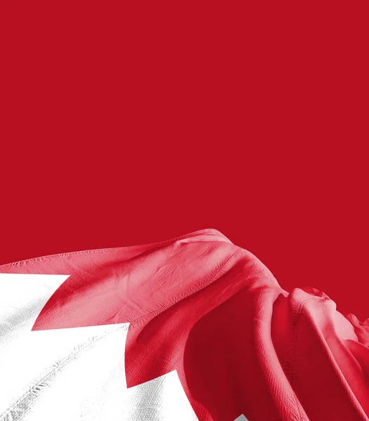 Bandiera Bahrain Contro Rosso — Foto Stock