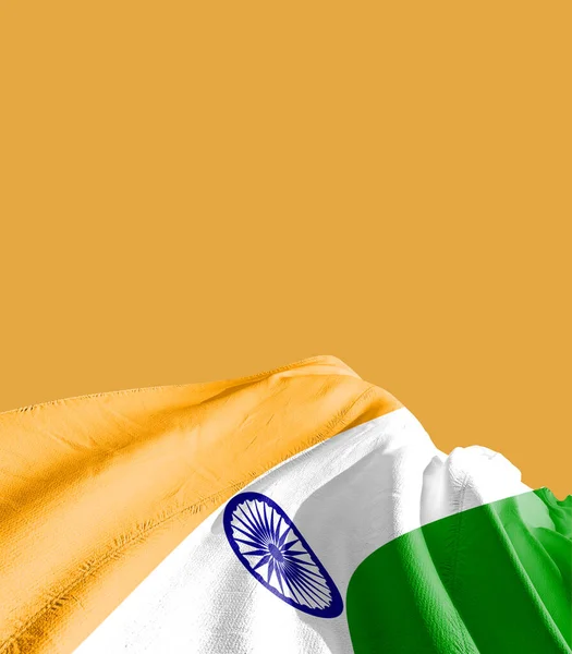깃발에 인도의 — 스톡 사진