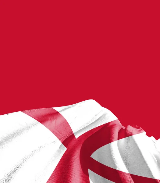 Inghilterra Bandiera Contro Rosso — Foto Stock