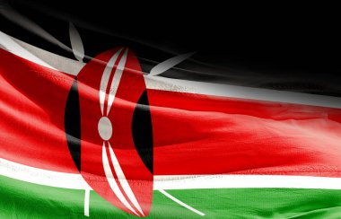 Kenya bayrak sallıyor.