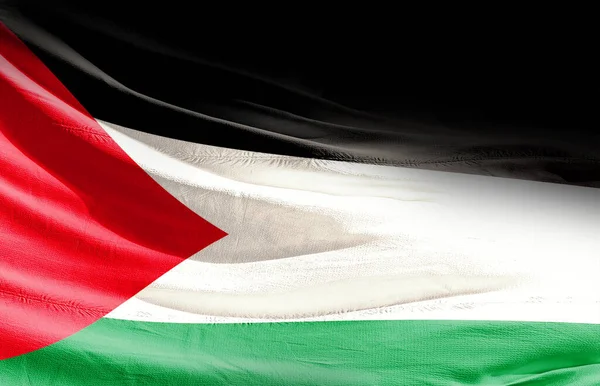 Jordánsko Mává Vlajkou Zblízka — Stock fotografie