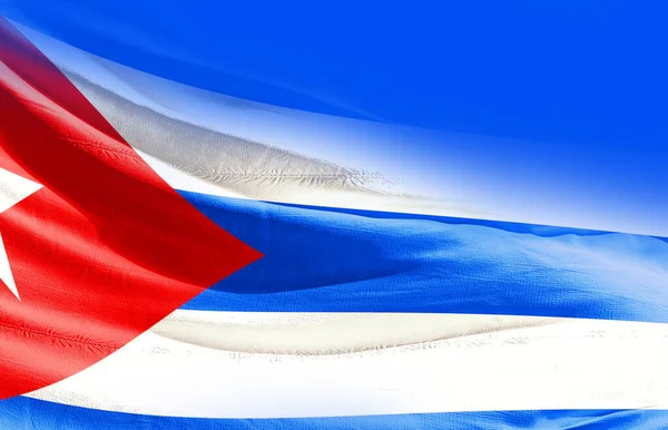 Куба Размахивает Флагом — стоковое фото