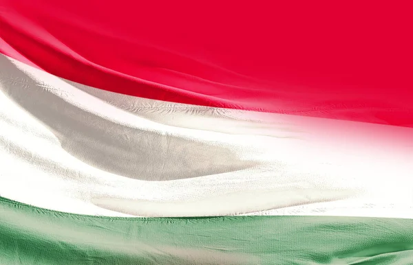 Hungría Ondeando Bandera Cerca —  Fotos de Stock