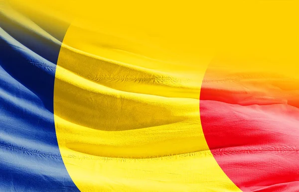 Румыния Размахивает Флагом — стоковое фото