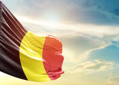 Gökyüzüne karşı Belçika bayrağı 