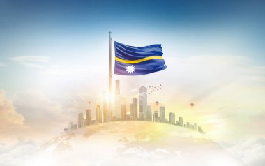 Şehrin üzerinde Nauru bayrağı simgesi 