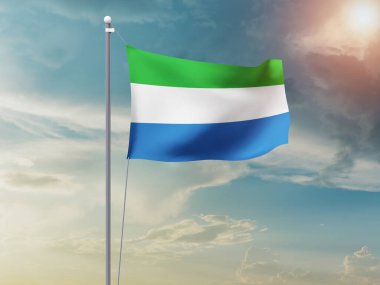 Sierra Leone bulutlarla gökyüzüne bayrak sallıyor 