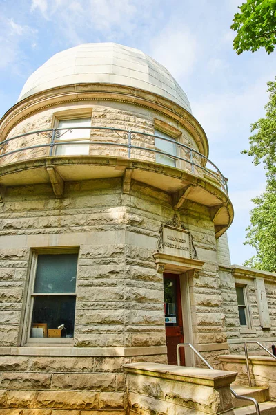 Image of College campus Indiana University observatory