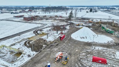 İnşaat alanının hava görüntüsü Kar 'ın öntanımlı görüntüsü