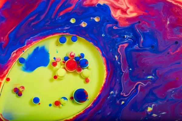 Εικόνα Του Αφηρημένου Μονοκύτταρου Οργανισμού Στη Ζωντανή Θάλασσα Στροβιλίζονται Χρώμα — Φωτογραφία Αρχείου