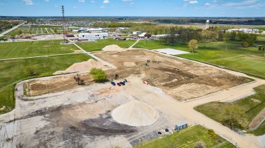 Dekonstrüksiyon, yıkım Byron Sağlık Merkezi 'nin görüntüsü tamamen yok oldu.
