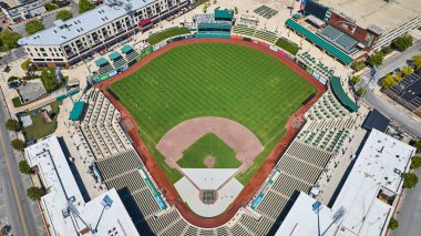 Görüntü: Fort Wayne hava beyzbol maçı Parkview Tin Caps Stadyumu beyzbol sahası