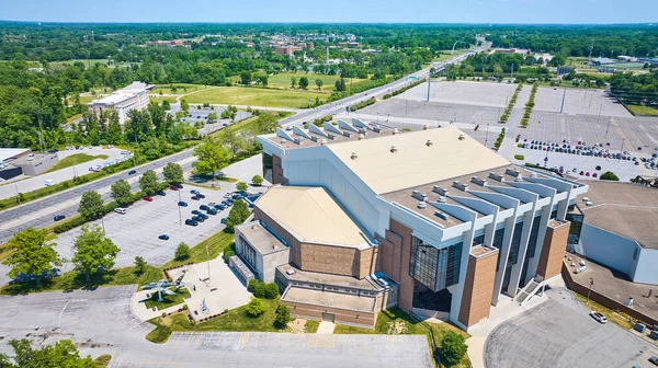 Imagen Aerial Bright Summer Day Allen County War Memorial Coliseum — Foto de Stock