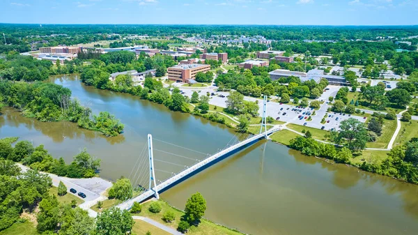 Afbeelding Van Bright Summer Day Aerial Pfw College Campus Ron — Stockfoto