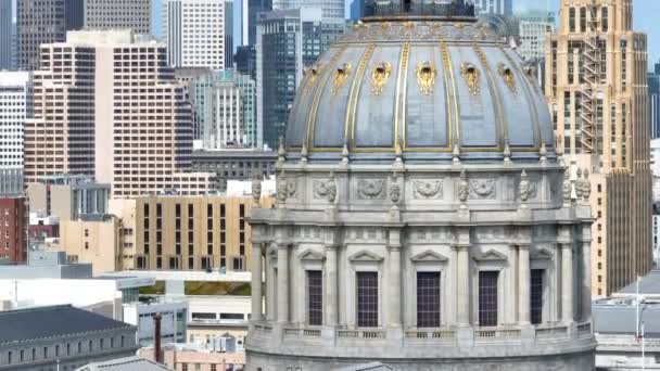 Відео Закриття Будівлі Вищого Суду Сан Франциско Веде Міського Вигляду — стокове відео