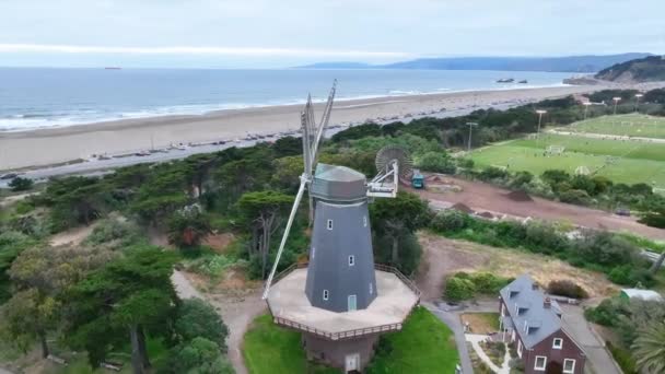 Videoclip 360 Avioane Jurul Murphy Windmill Din San Francisco — Videoclip de stoc