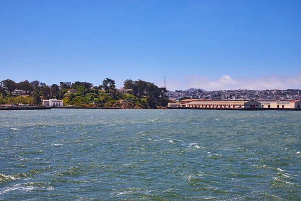 Obraz Teatru Cowell Wzburzonych Wodach Zatoki Linii Brzegowej San Francisco — Zdjęcie stockowe