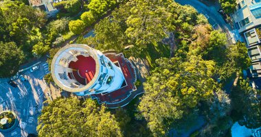 Coit Kulesinin Görüntü Görüntü Görüntüsü