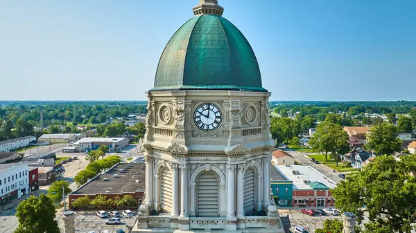 Columbia City Adliyesi 'nde saat kapama görüntüsü