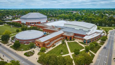 Yazın Muncie, Indiana 'daki Worthen Arena Hava Topu Eyalet Üniversitesi Kampüsü