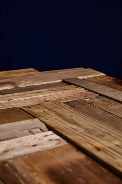 Ročník Dřevěný Povrch Bohatými Zemitými Tóny Předvádějící Starou Texturu Rustikální — Stock fotografie