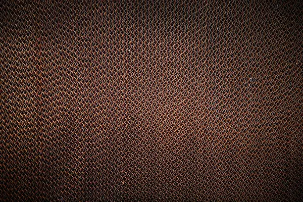 Coppery Diamond Patterned Metal Mesh Texture Industrial Design Shot Muncie — Stock Photo, Image
