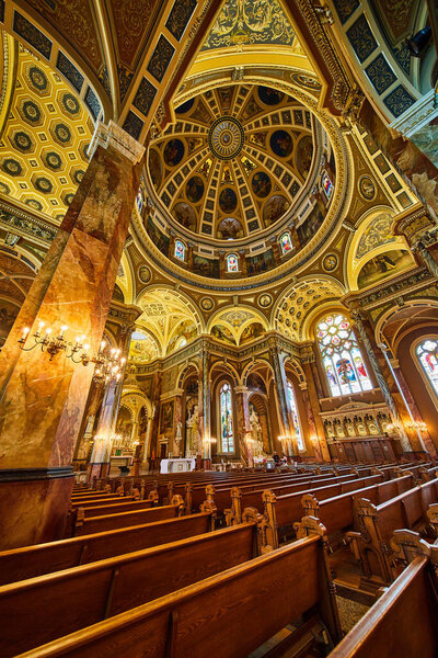 Breathtaking Interior of the Basilica of St Josaphat, Milwaukee - Spectacular Blend of Artistry and Architecture