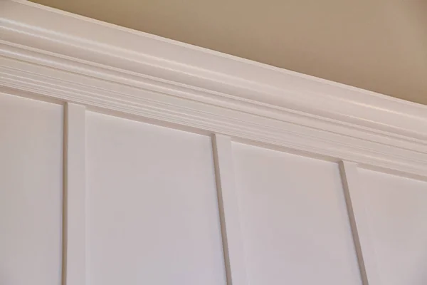 Elegant White Wall Paneling and Classic Crown Molding in High-End Residential Interior, Coldwater, Michigan, 2015 s