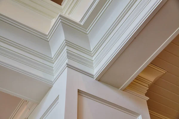 Elegant White Crown Molding in Classic Interior Design, Indiana 2015