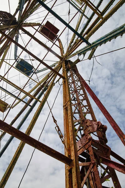 Abandoned Ferris Wheel Gatlinburg Tennessee Symbol Nostalgia Decay — Stock Photo, Image