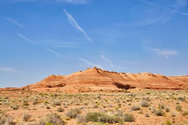 Sedonas Görkemli Kırmızı Kum Taşı oluşumu Vibrant Çölünde, Arizona 2016