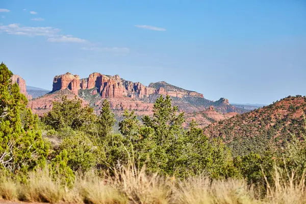 Sedonas Majestic Red Rock Formations Arid Landscape Arizona 2016 — Stockfoto