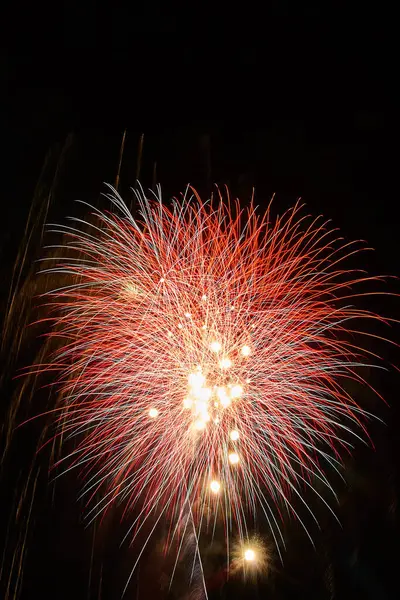 Canlı Havai fişekler Huntertown Miras Günleri Karnavalı, Indiana, 2017