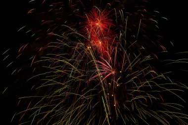 İndiana 'da 2017 Huntertown Heritage Days' de canlı havai fişek gösterisi