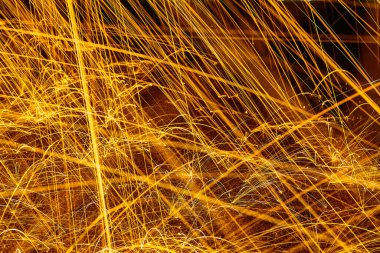 Uzun Pozisyonlu kıvılcımlarla Dinamik Işık Boyama, Yakalayıcı Enerji ve Endüstri, Fort Wayne, Indiana, 2017