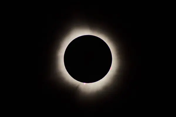 Total Solar Eclipse Spiceland Indiana Rare Celestial Dance Sun Moon — Stock Photo, Image