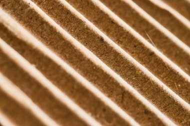 Fort Wayne, Indiana 'da bükülmüş karton görünümlü, karmaşık desen ve çevre dostu ambalaj..