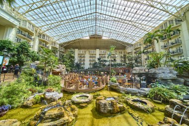 Experience luxury and tranquility at Gaylord Opryland in Nashville. Enjoy lush gardens, serene water features, and elegant dining under a stunning glass dome, perfect for your next getaway.