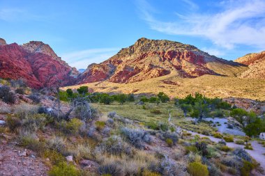 Nevada 'daki Red Rock Kanyonu' nun canlı kırmızı ve turuncu renklerini keşfedin. Bu çarpıcı çöl manzarası engebeli arazisi ve büyüleyici doğal güzelliğiyle macerayı davet ediyor. Yolculuk için mükemmel.