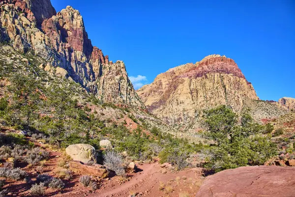 Nevada 'daki nefes kesici Red Rock Kanyonu' nu keşfedin. Parlak mavi gökyüzünün altındaki Oak Creek Patikası boyunca uzanan canlı kayalıklarda bir mucize. Yalnızlık arayan doğa aşıkları ve maceracılar için mükemmel..