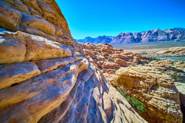 Nevada 'daki Red Rock Kanyonu' nun nefes kesici güzelliğini keşfedin. Engebeli kaya oluşumları ve canlı renkler sersemletici bir çöl manzarası yaratır. Macera ve yalnızlık arayanlar için mükemmeldir..