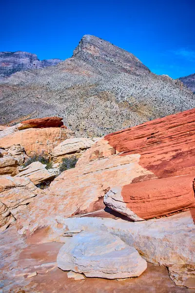 Las Vegas yakınlarındaki Red Rock Kanyonu 'nun çarpıcı katmanlarını keşfedin. Turtlehead Jr ve Turtlehead Tepesi 'nin canlı kırmızılarını ve kahverengilerini deneyimleyin. Açık mavi gökyüzünün altında, macera arayanlar için mükemmel..